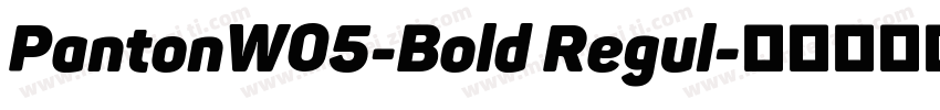 PantonW05-Bold Regul字体转换